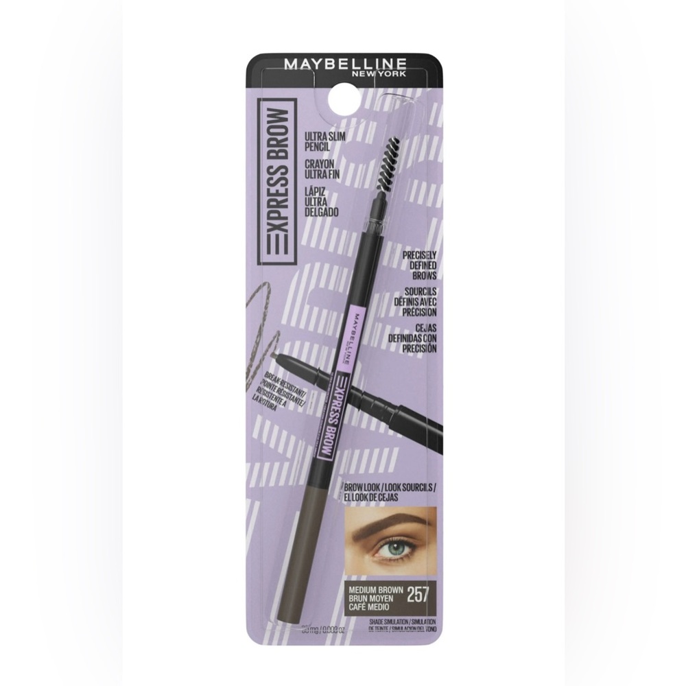 Maybelline New York Express Brow Ultra Slim Pencil 257 Medium Brown